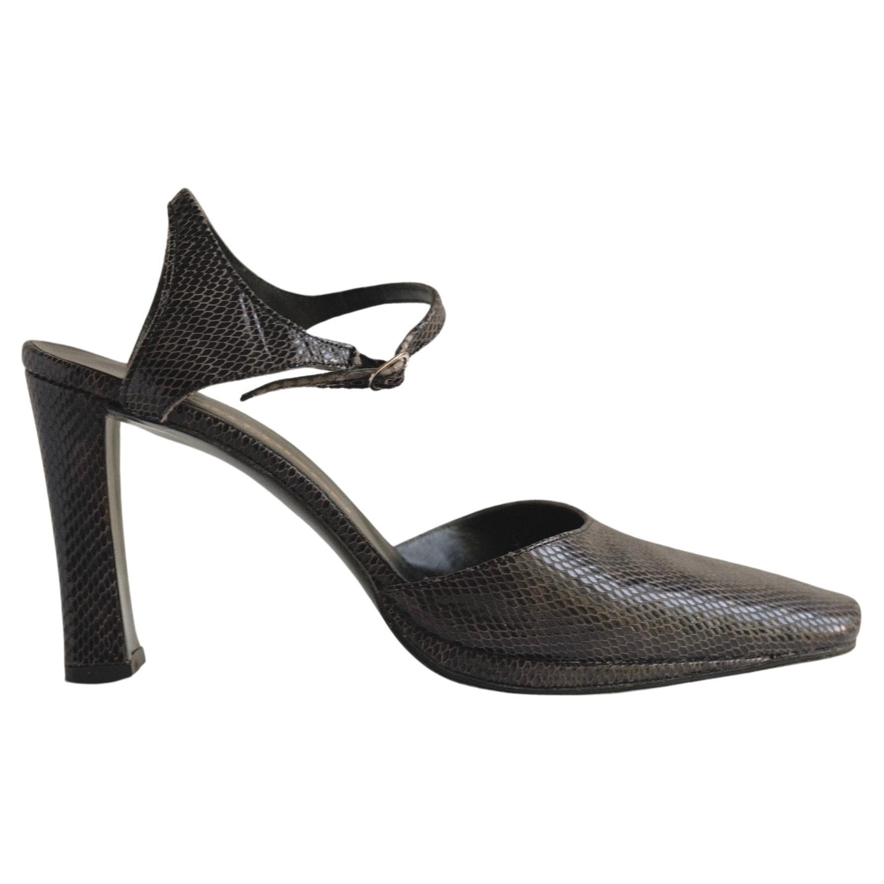 Maud Frizon 1990's Heels Embossed Leather Size 9 