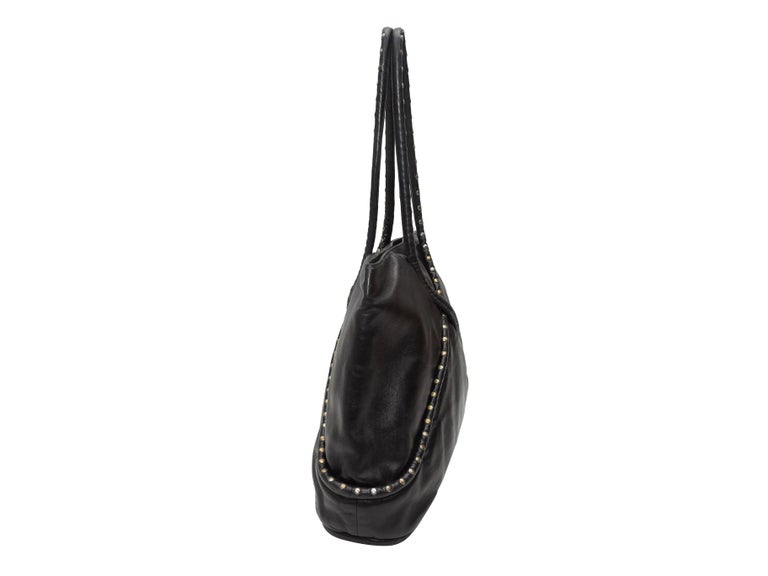 Maud Frizon Black Leather Handbag For Sale at 1stDibs