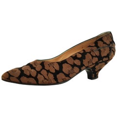 Maud Frizon Silk Heels/Flat Ballerines Floral Theme. Size 39 1/2 (59)