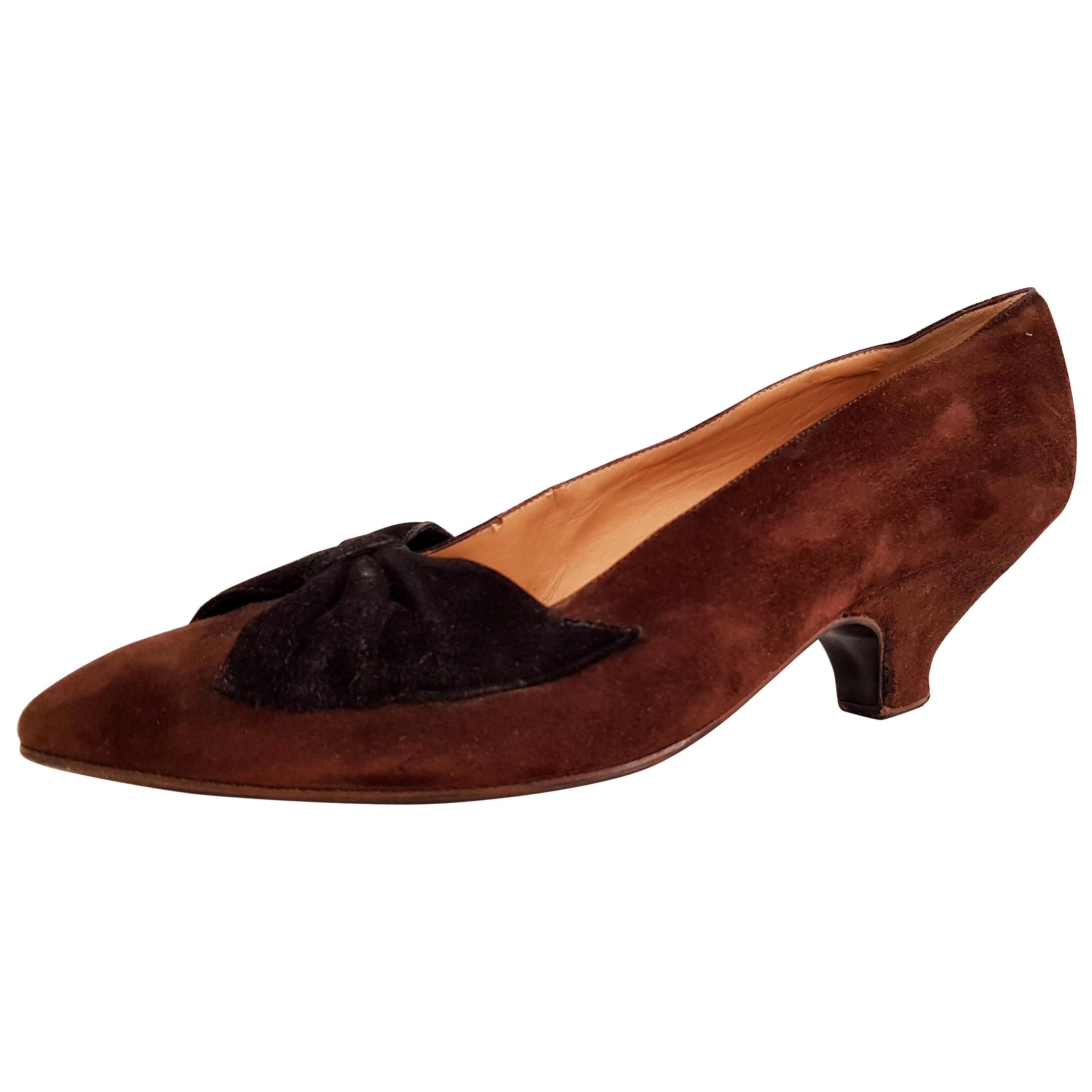 dark green low heels