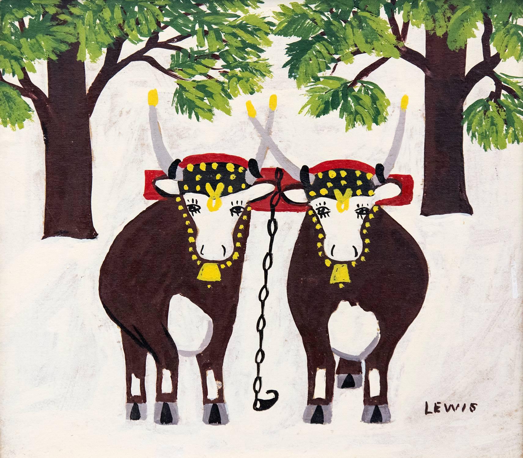 maud lewis oxen painting