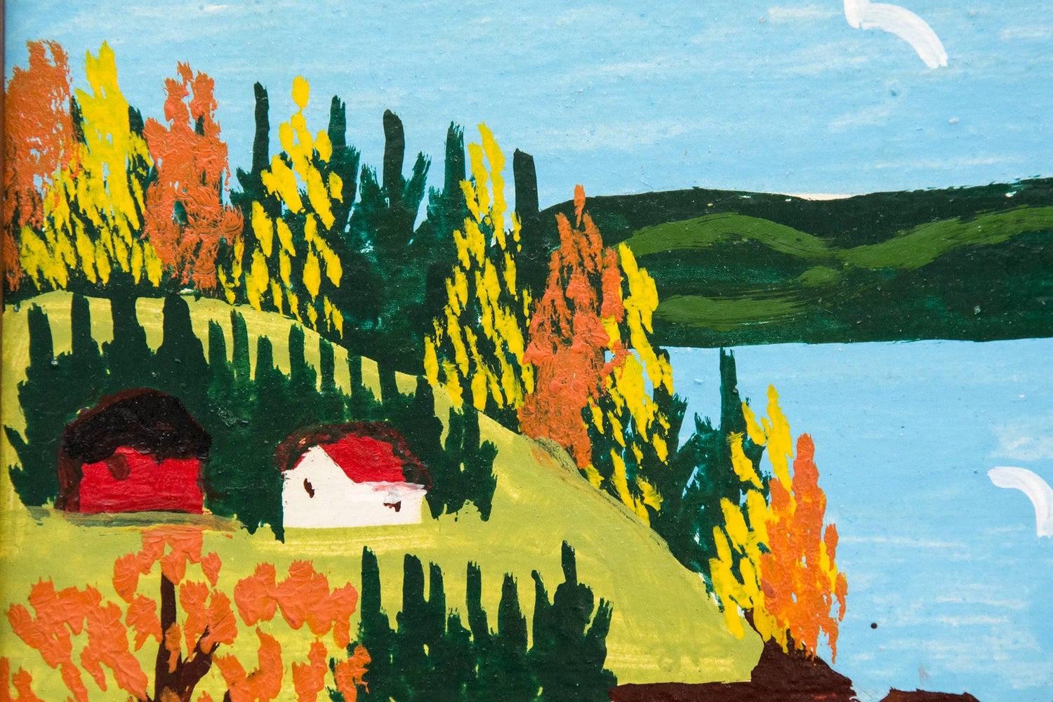 Maud Lewis Sandy Cove With Fall Colors At 1stdibs