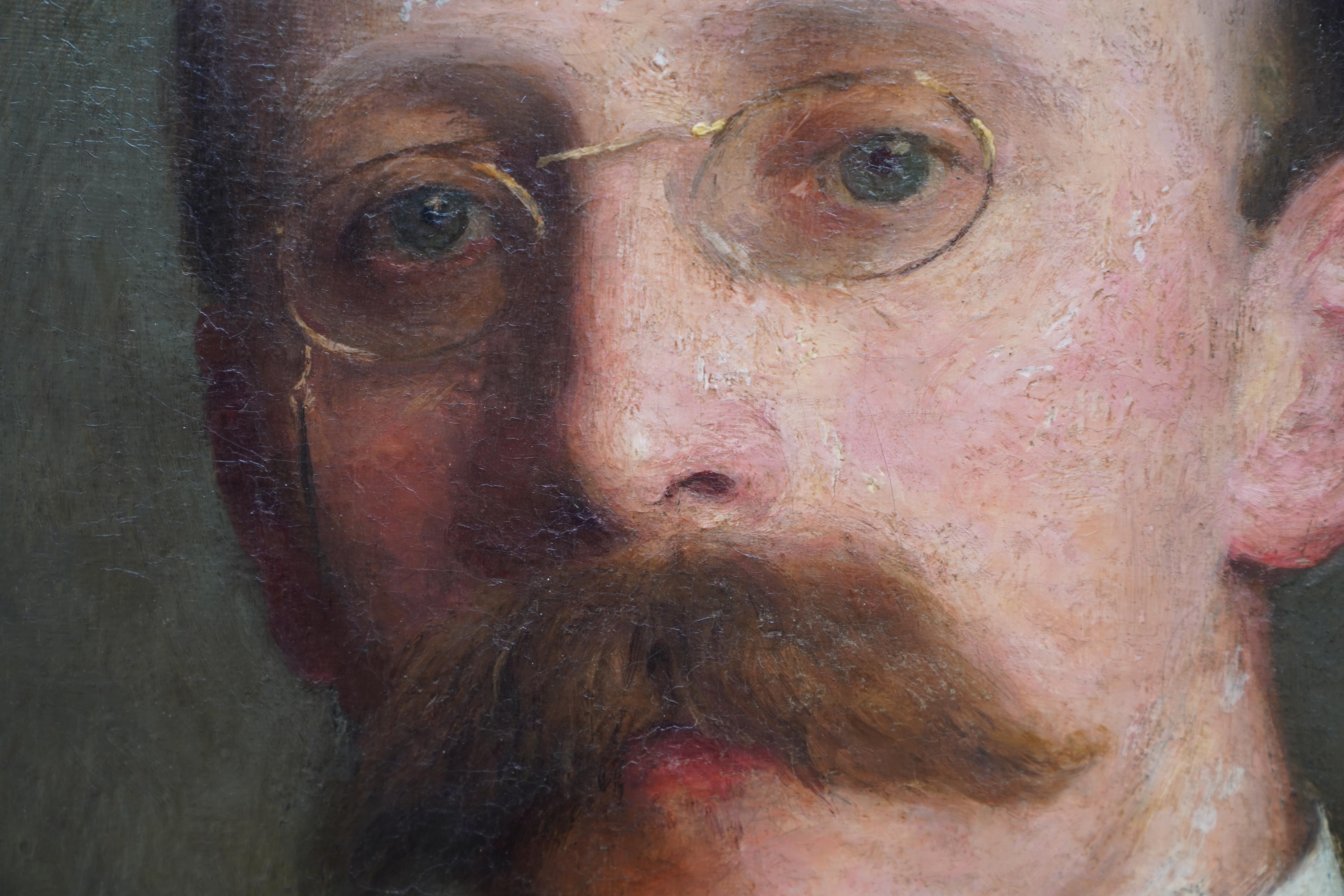 Este magnífico retrato al óleo de la época victoriana británica es obra de la célebre artista (Frances) Maud Porter. Su nombre de casada era Maud Bigwood y algunas de sus obras posteriores están firmadas así. Fue pintada en 1897 y expuesta ese mismo