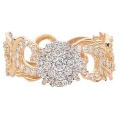 Maui Divers 14k Yellow Gold Pave Diamond Ring