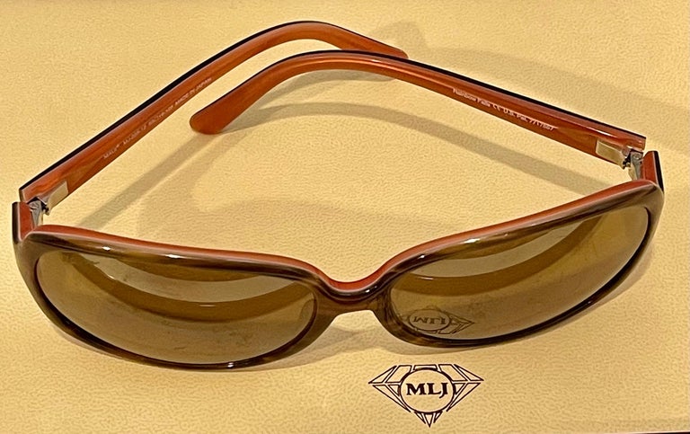 Maui Jim Sunglasses Rainbow Falls Brown Cinnamon MJ225 12 Polarized Made Japan For Sale 5