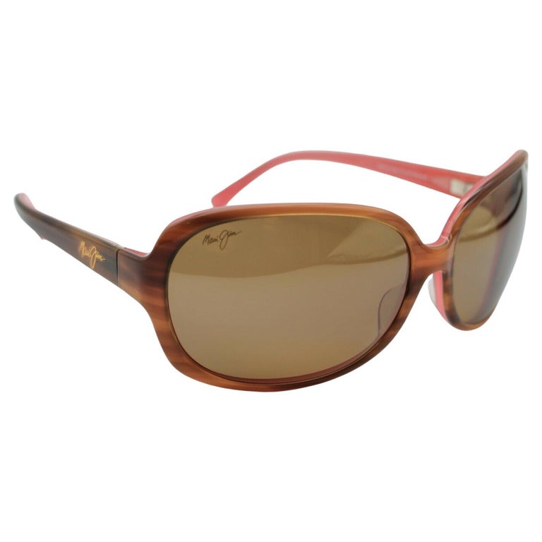 Maui Jim Sunglasses Rainbow Falls Brown Cinnamon MJ225 12 Polarized Made Japan For Sale
