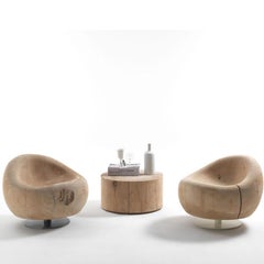 Maui, Silla Lounge de Cedro, Diseñada por Terry Dwan, Fabricada en Italia