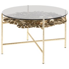 21st Century Maui Side Table in Brass by Roberto Cavalli Home Interiors