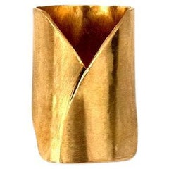 MAUKE V JEWELRY Folded Ring Brass