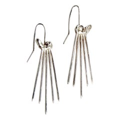 MAUKE V JEWELRY Sterling Silver Dangling Earrings Swords