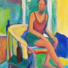 "Awakening" by M. Petersen - Vibrant Contemporary Figurative Acrylic Painting