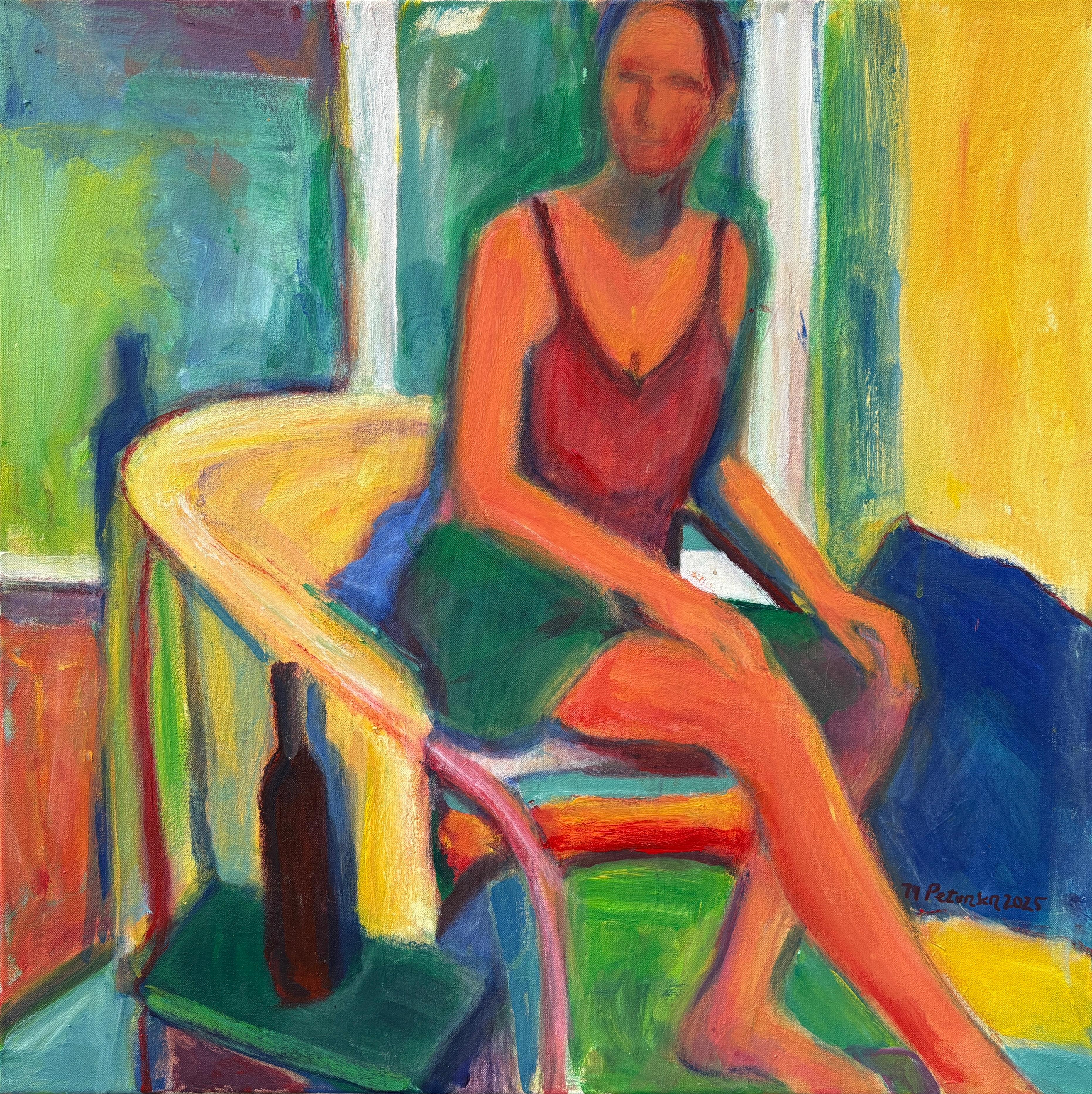 "Awakening" von M. Petersen - Lebendige zeitgenössische figurative Acrylmalerei