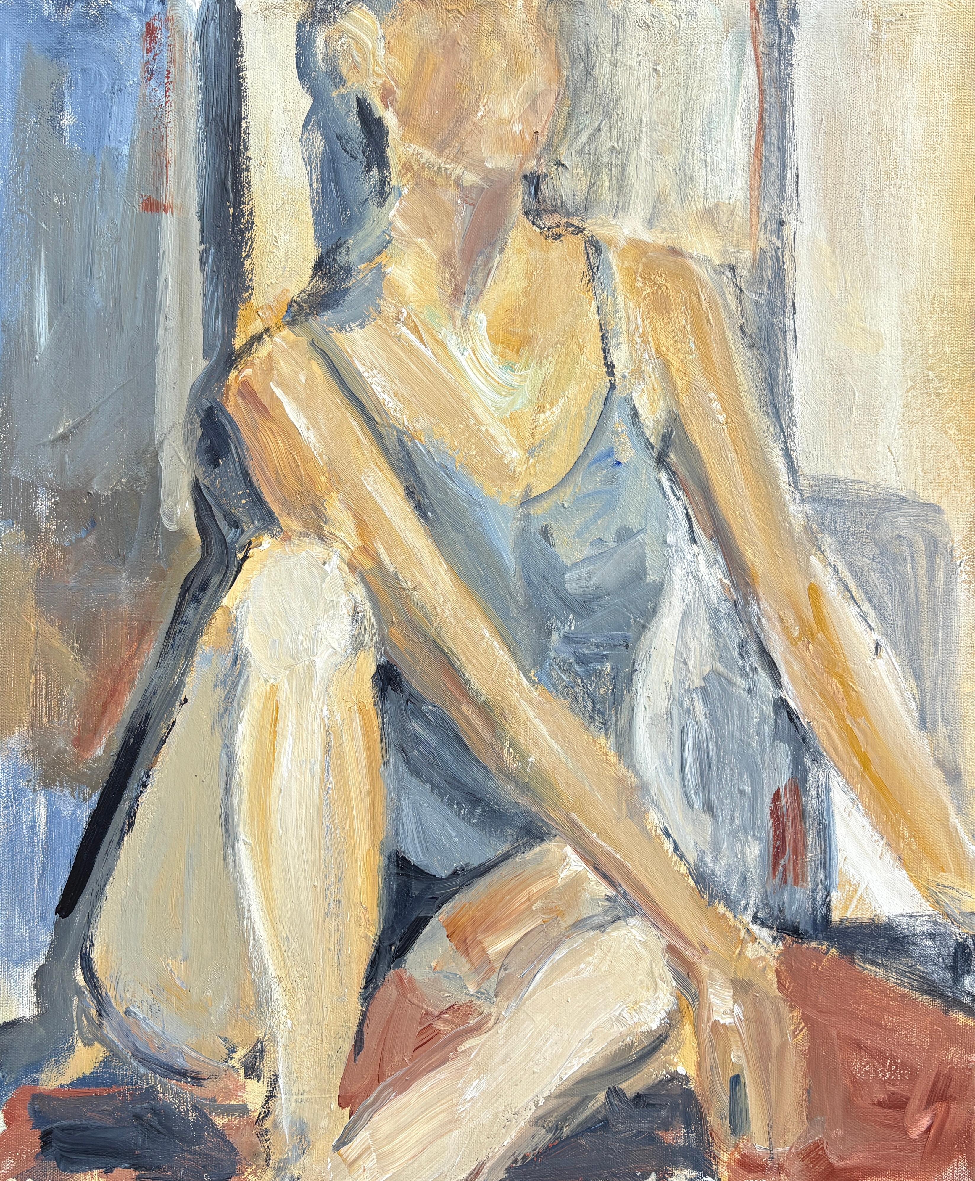 « Modèle par fenêtre » de Maura Petersen - Superbe femme impressionniste figurative
