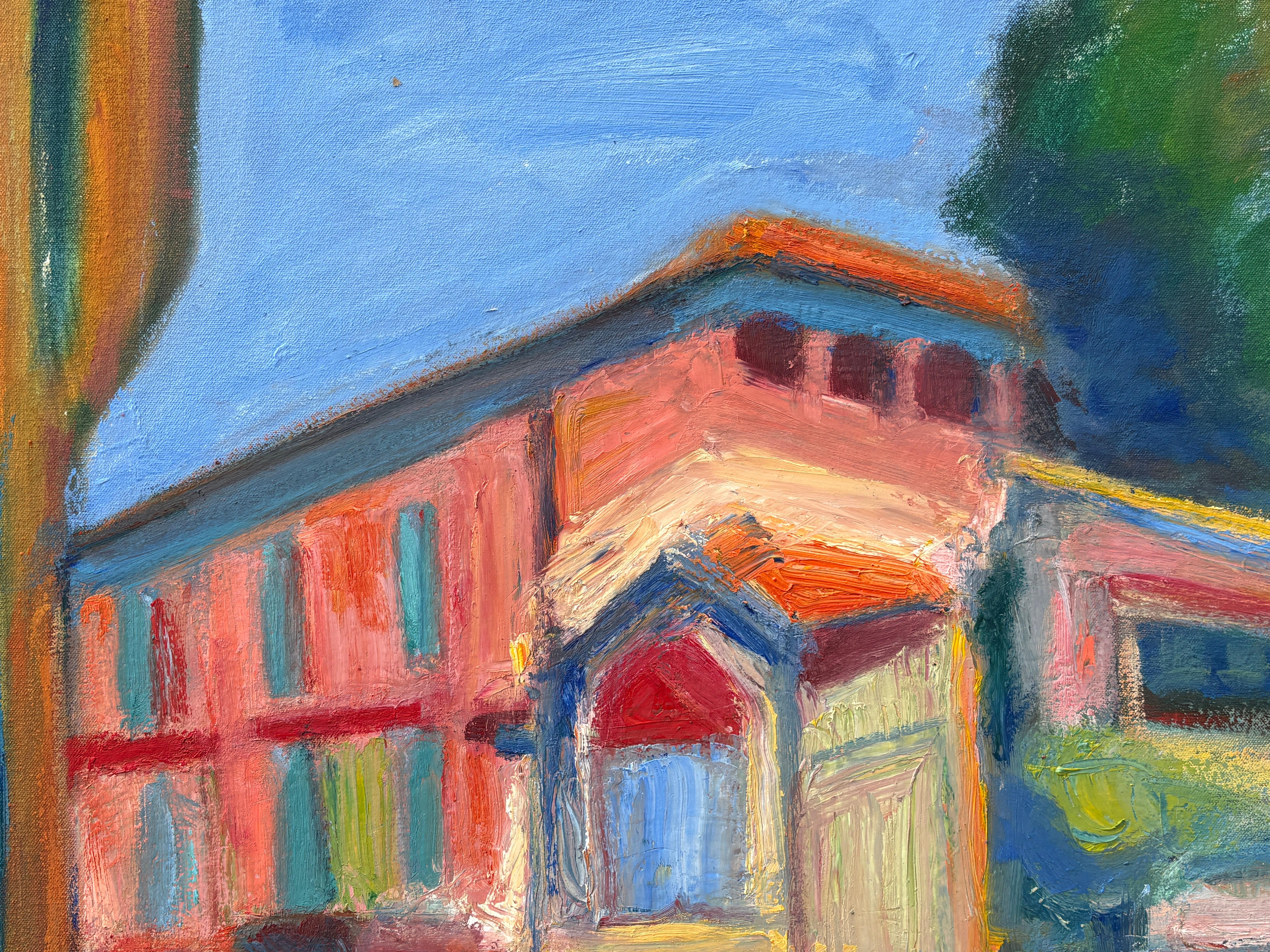 „Siena-Sommer“ von Maura Petersen – lebhafte und farbenfrohe italienische Straßenszene im Angebot 3