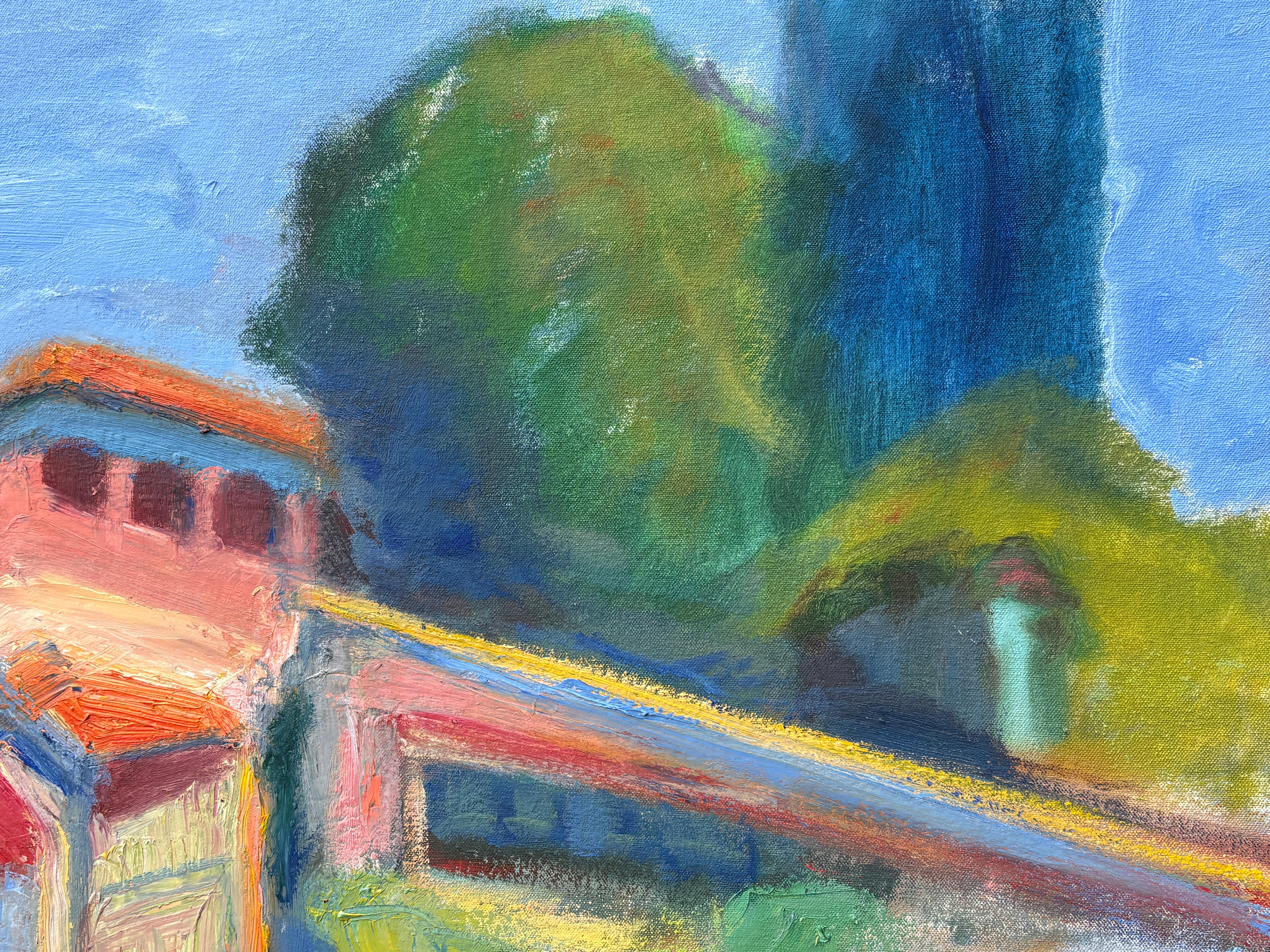 „Siena-Sommer“ von Maura Petersen – lebhafte und farbenfrohe italienische Straßenszene im Angebot 4