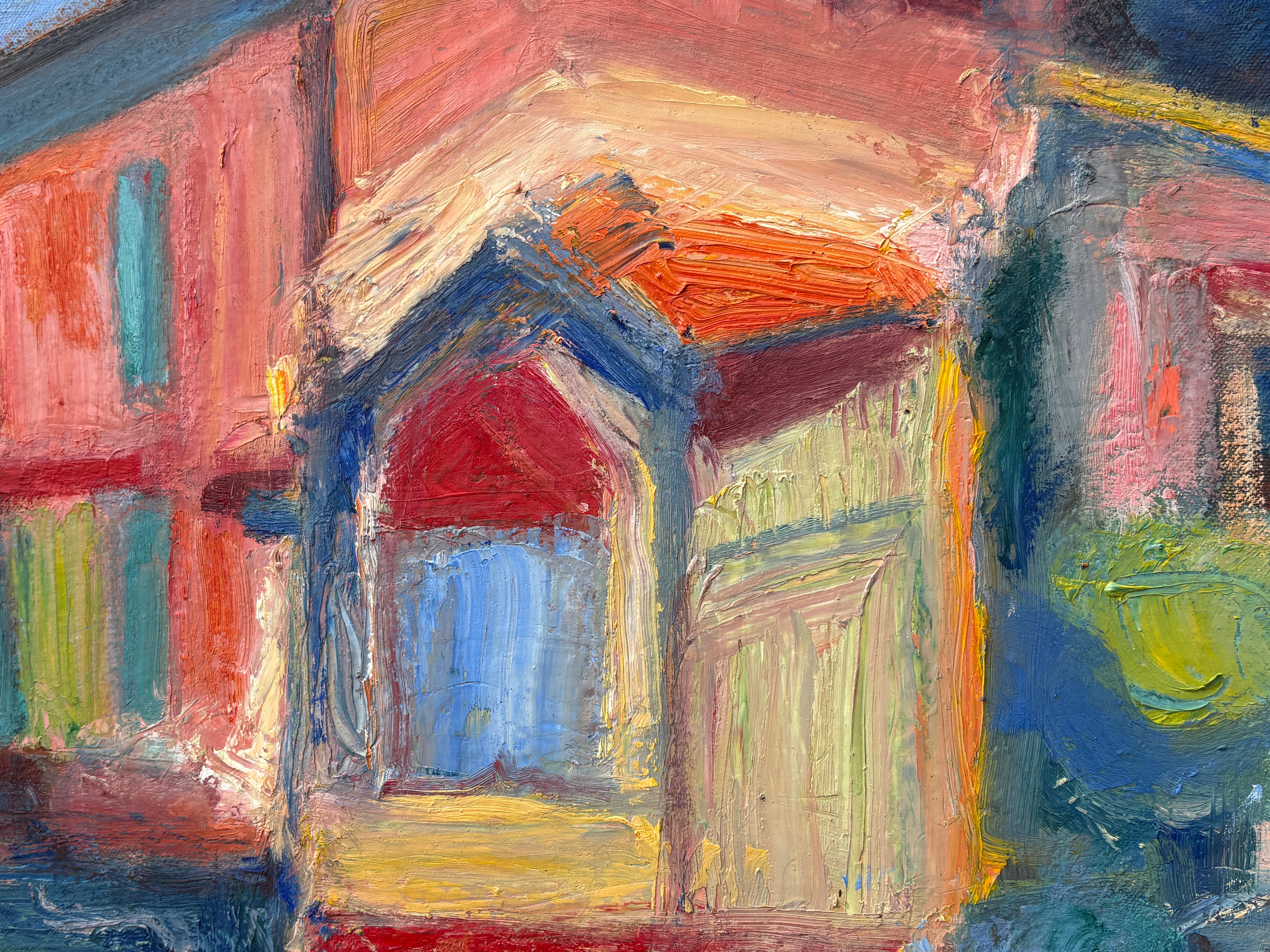 „Siena-Sommer“ von Maura Petersen – lebhafte und farbenfrohe italienische Straßenszene im Angebot 7