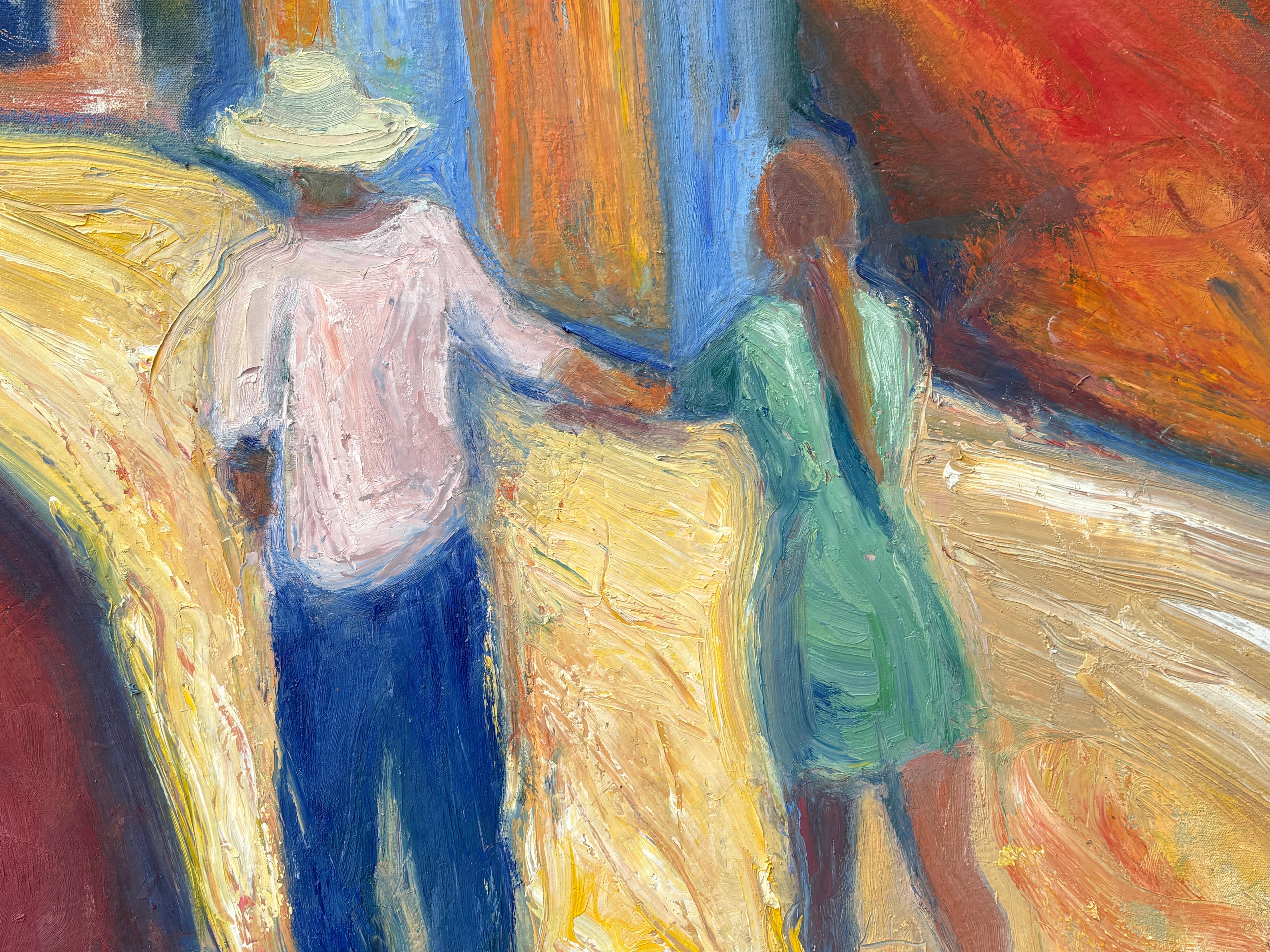 „Siena-Sommer“ von Maura Petersen – lebhafte und farbenfrohe italienische Straßenszene im Angebot 10