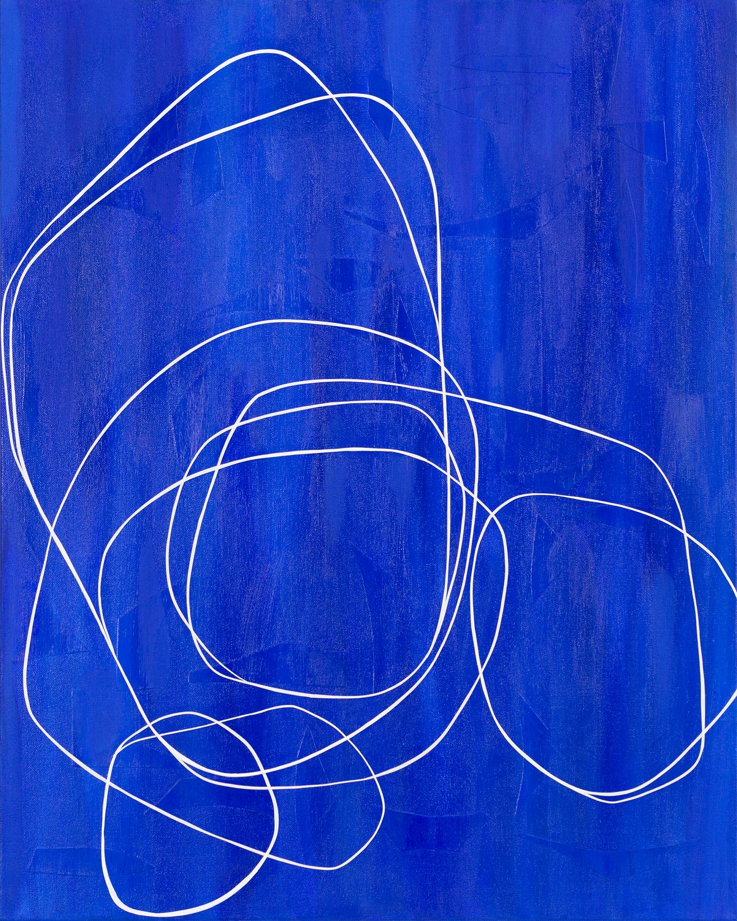 Maura Segal Abstract Painting - Azure