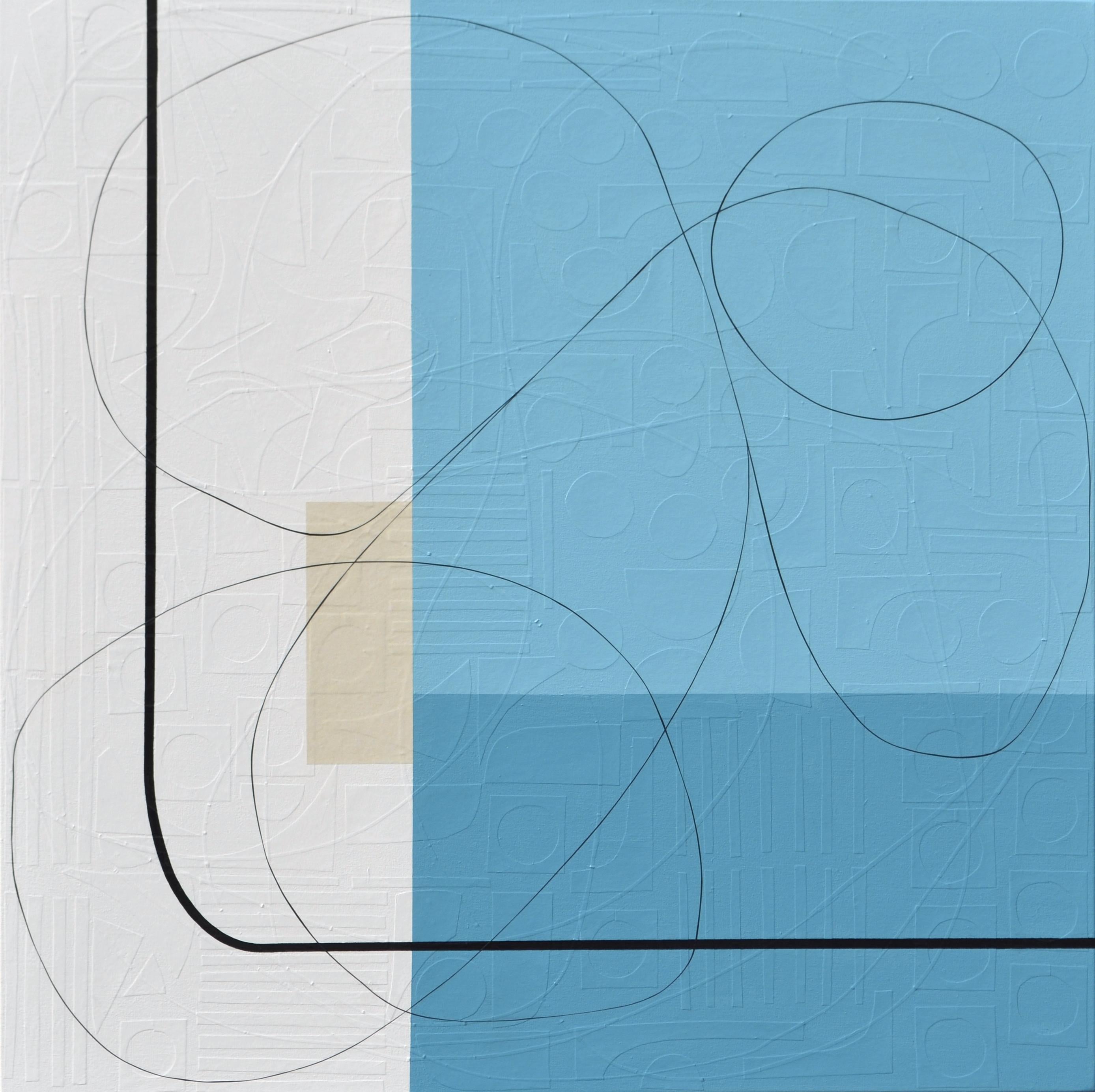 Maura Segal Abstract Painting - Blue House