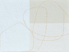 Ginger Shots by Maura Segal, Contemporary Minimalist Collage Canvas Painting