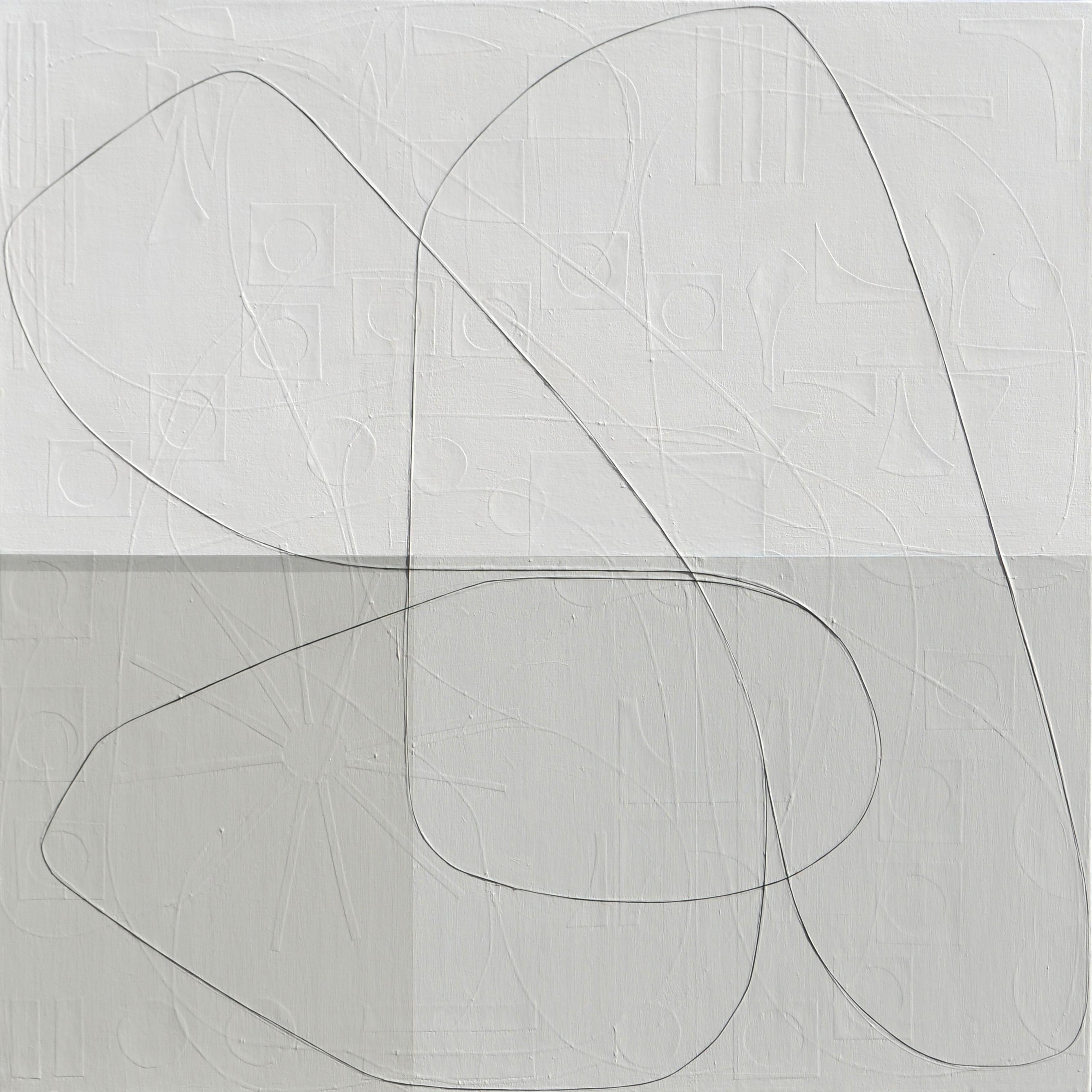 Abstract Painting di Maura Segal - Gru di carta I
