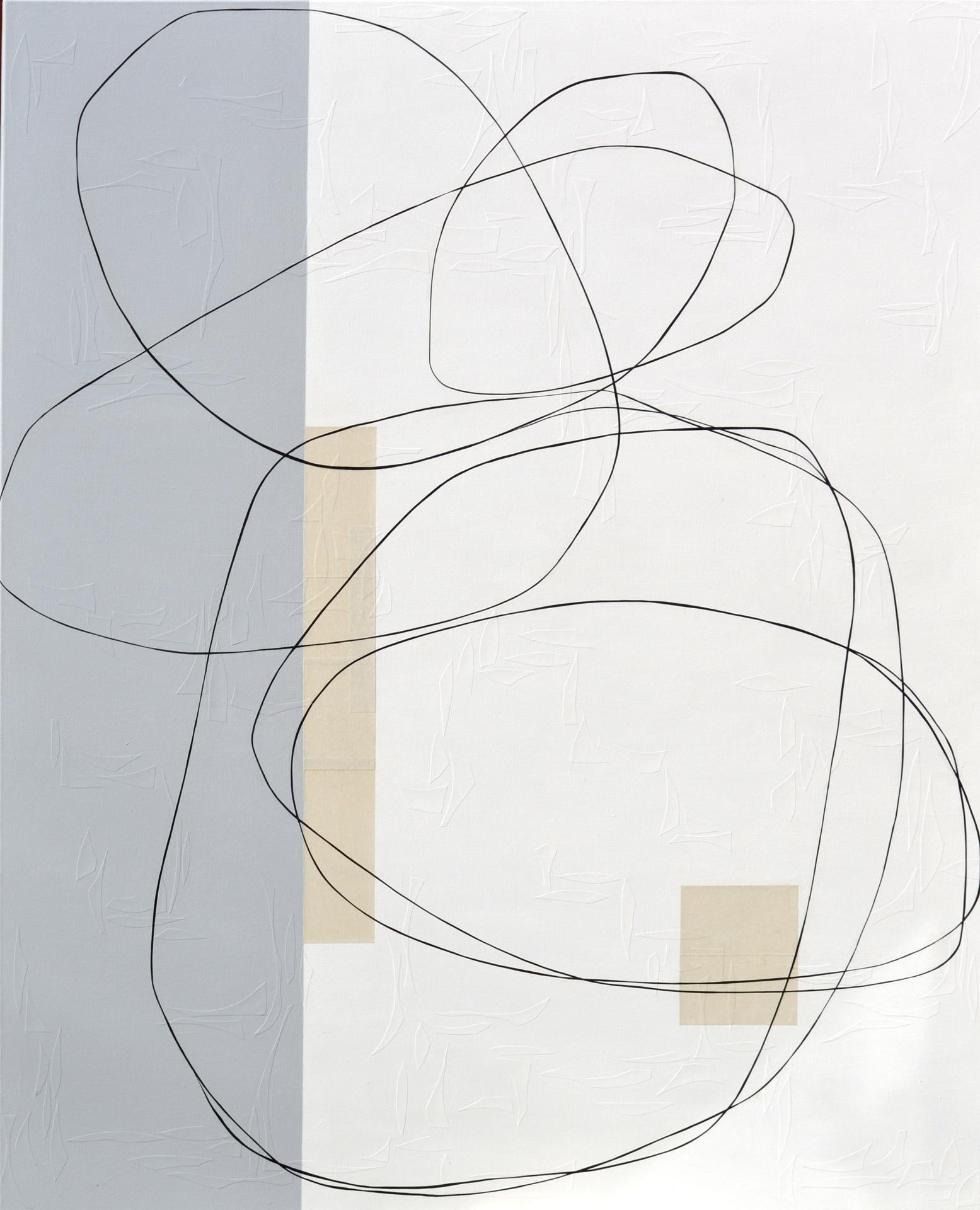 Maura Segal Abstract Painting - Raw Milk