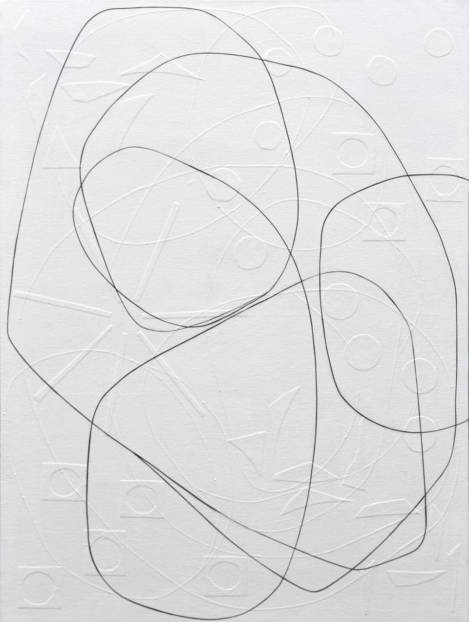 Dittico Startlight/Cream Puff - Abstract Painting Grigio di Maura Segal