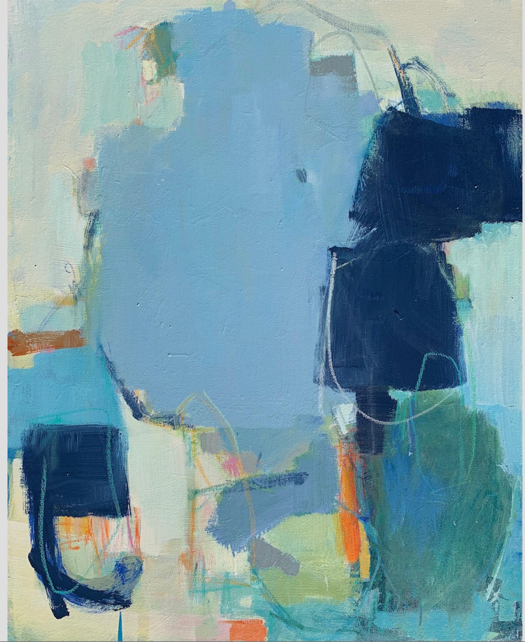Maureen Chatfield Abstract Painting - Better in Blue