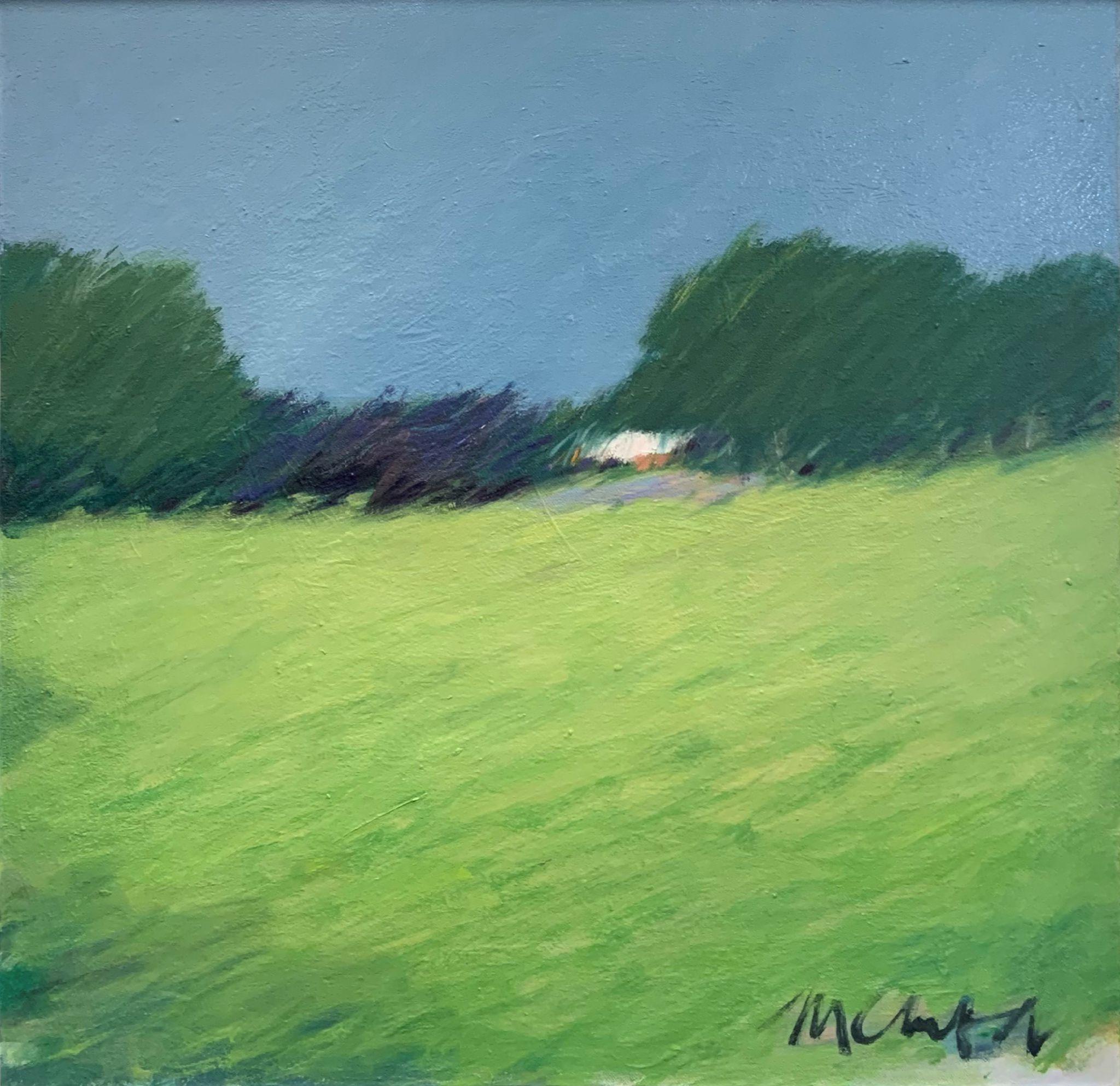Maureen Chatfield Landscape Painting - Green Field