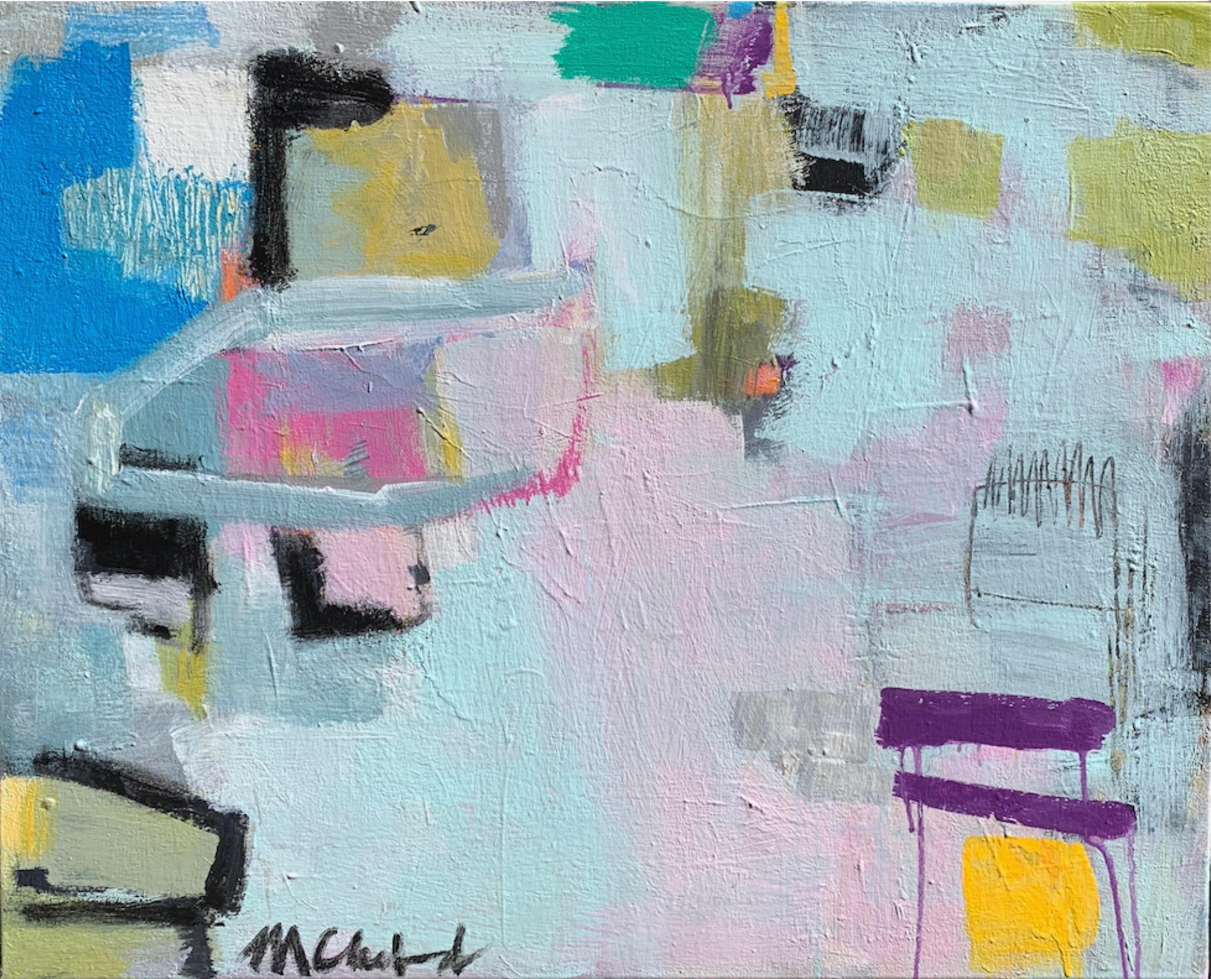 Maureen Chatfield Abstract Painting - Honey Moon
