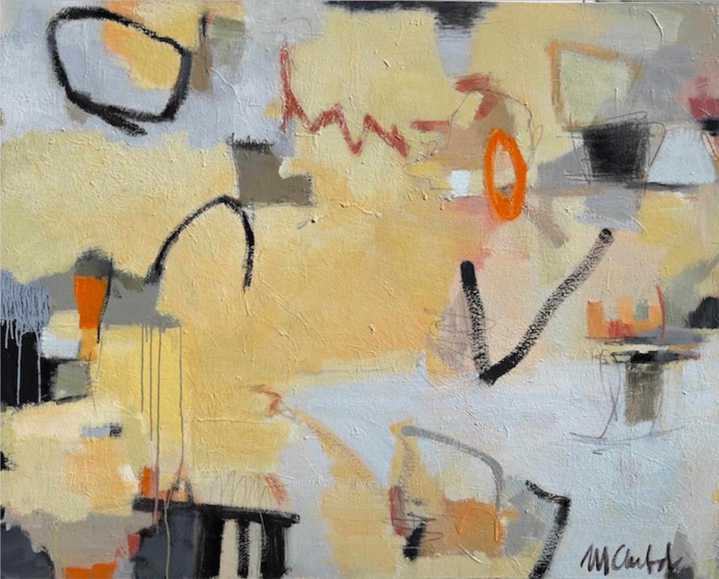 Maureen Chatfield Abstract Painting - Love You