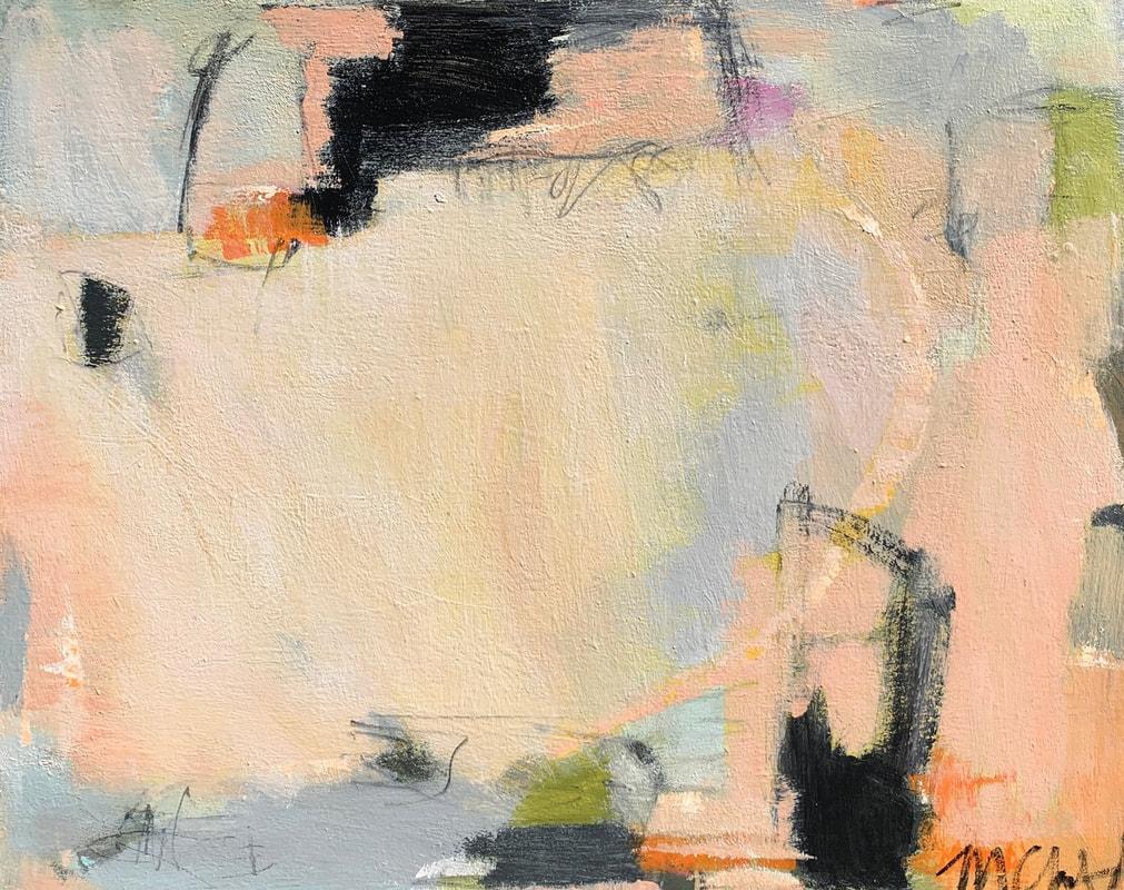 Maureen Chatfield Abstract Painting - Peachy