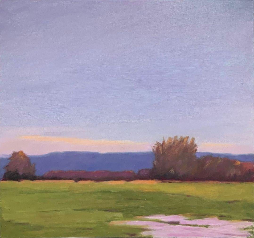 Maureen Chatfield Landscape Painting - Purple Sky