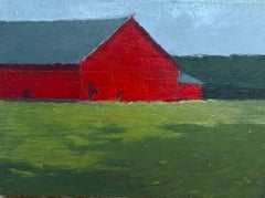 Red Barn in Field