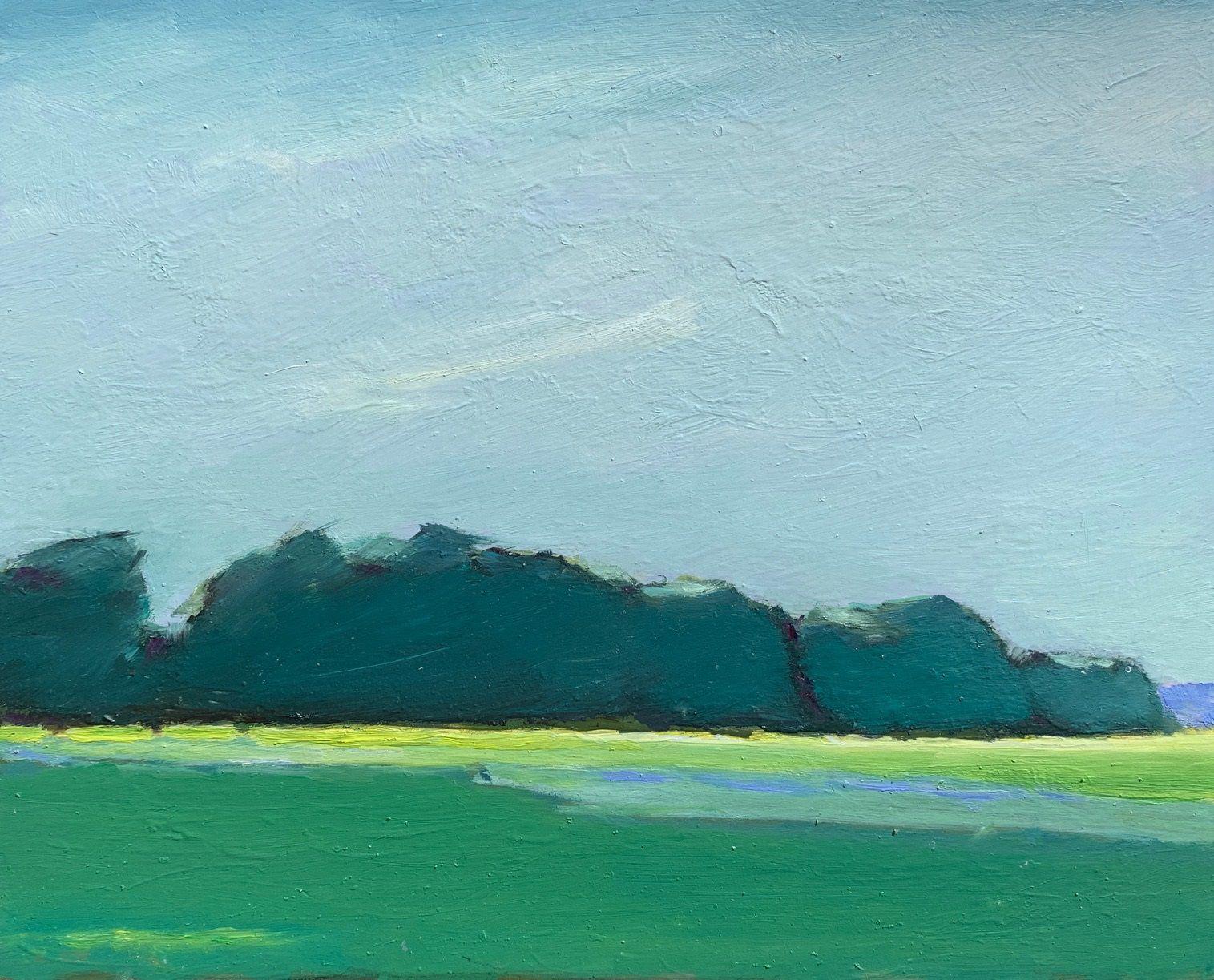 Maureen Chatfield Landscape Painting - Wind Break