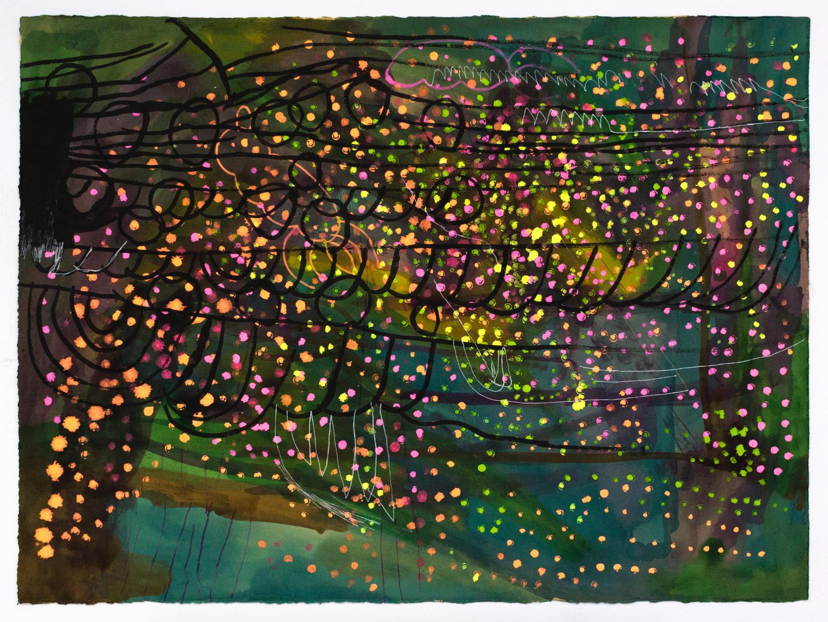 Maureen Clay Abstract Print - Untitled (MC260), 2024 (Abstract, colorful print)