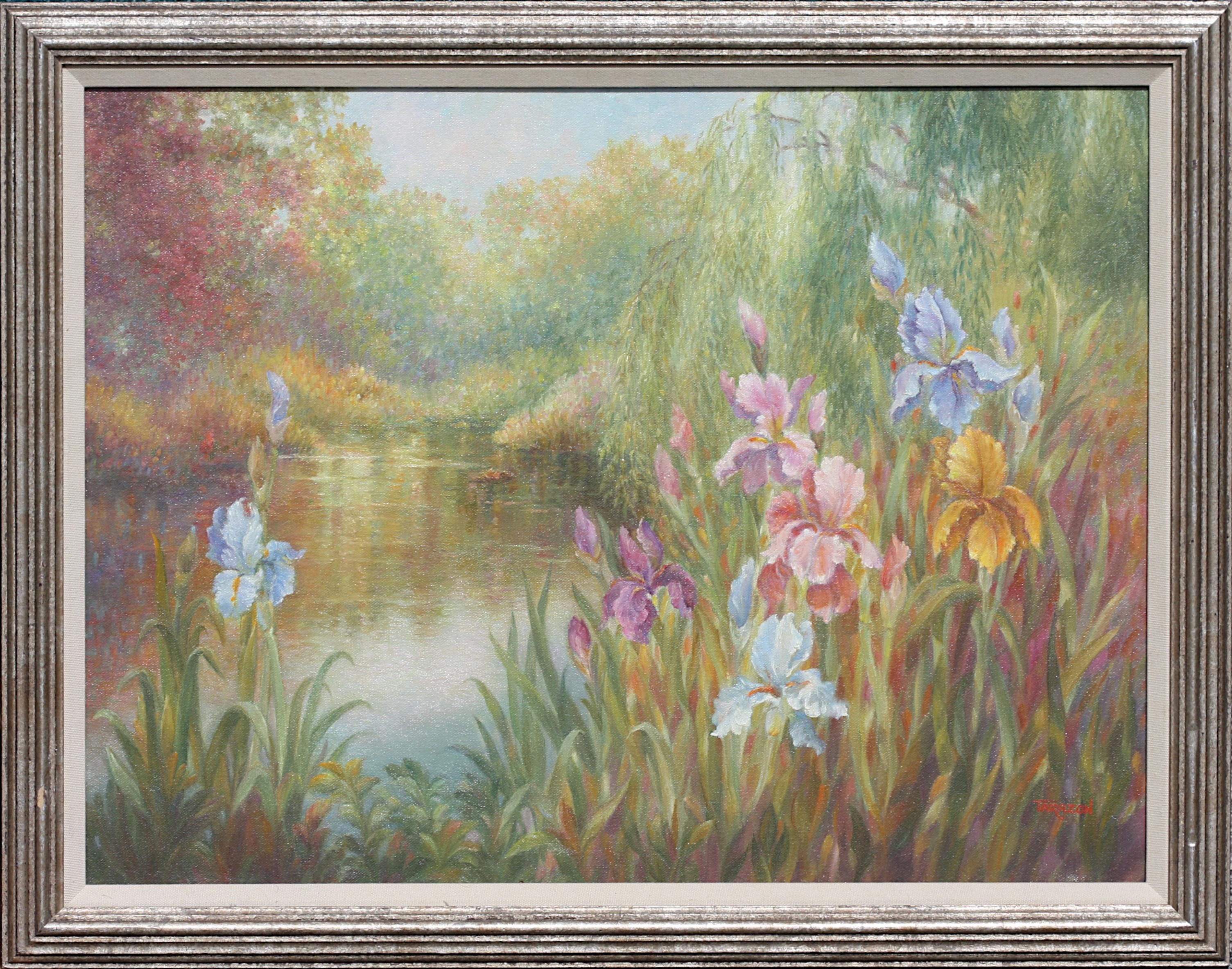 
Maureen Taragon, (amerikanischer Künstler, 20. Jahrhundert)
Iris Song, 2000, Signiert, l.r., auf der Rückseite signiert, betitelt und datiert, Öl auf Leinwand
18 x 24 Zoll, gesamt, 21 x 27 Zoll.
Condition Report
Guter Zustand.
