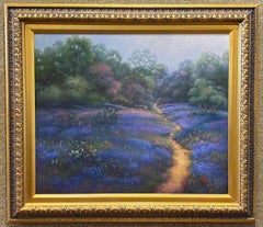 "UNDER A MORNING SKY"  Bluebonnet Painting TEXAS HILL COUNTRY