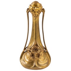 Maurel Bronze Vase, Art Nouveau, 1900