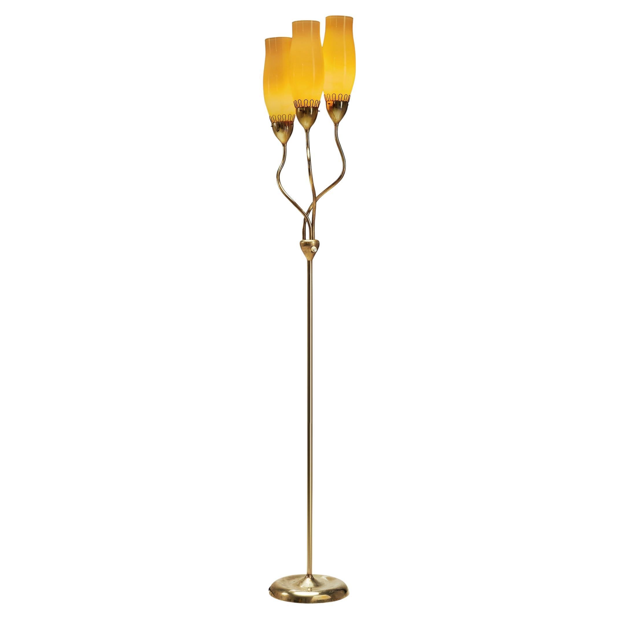 Lampadaire modèle "62046" de Mauri Almari pour Idman, Finlande années 1950