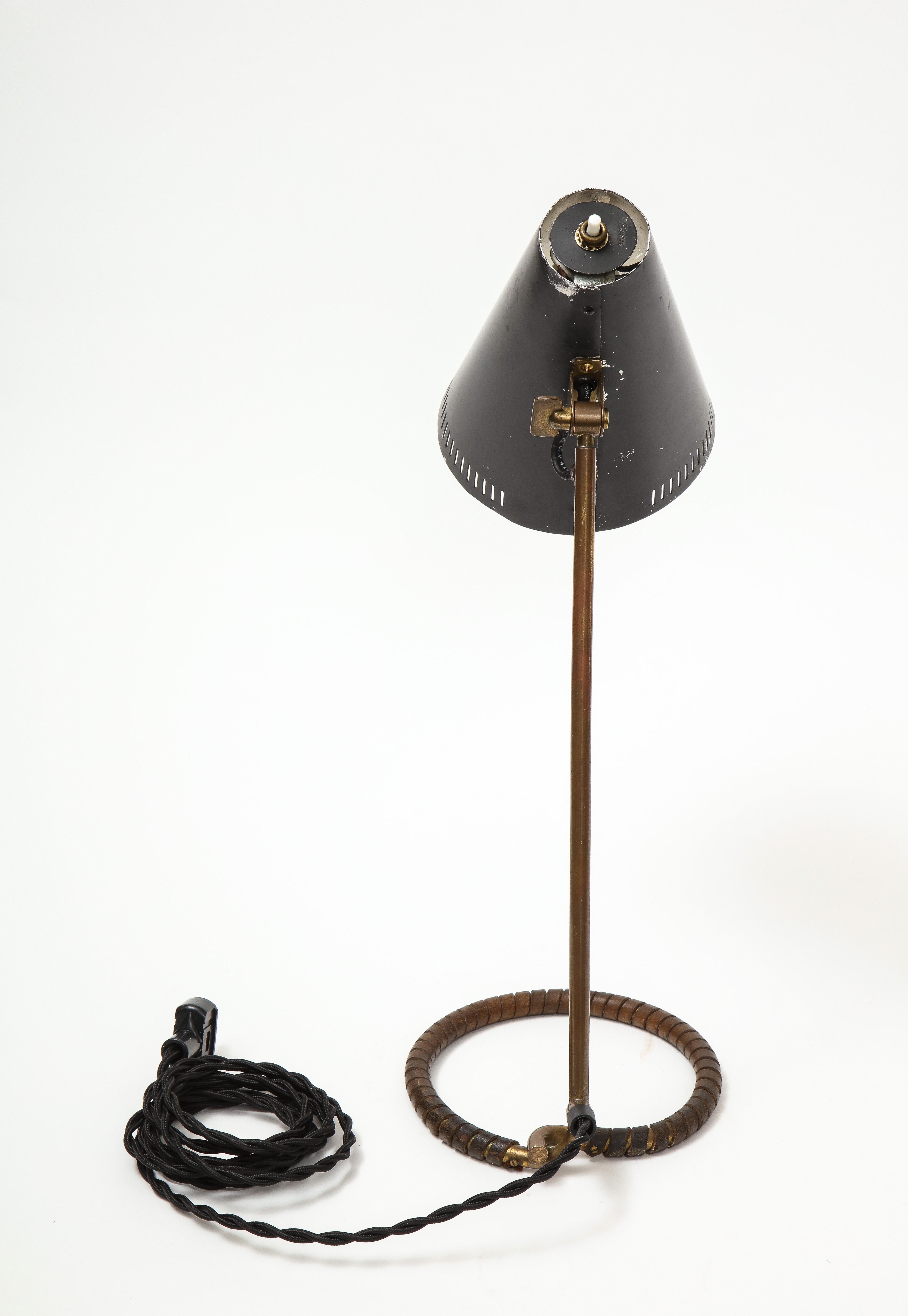 Metal Mauri Almari Model K11-15 Table Lamp, Finland, circa 1950s