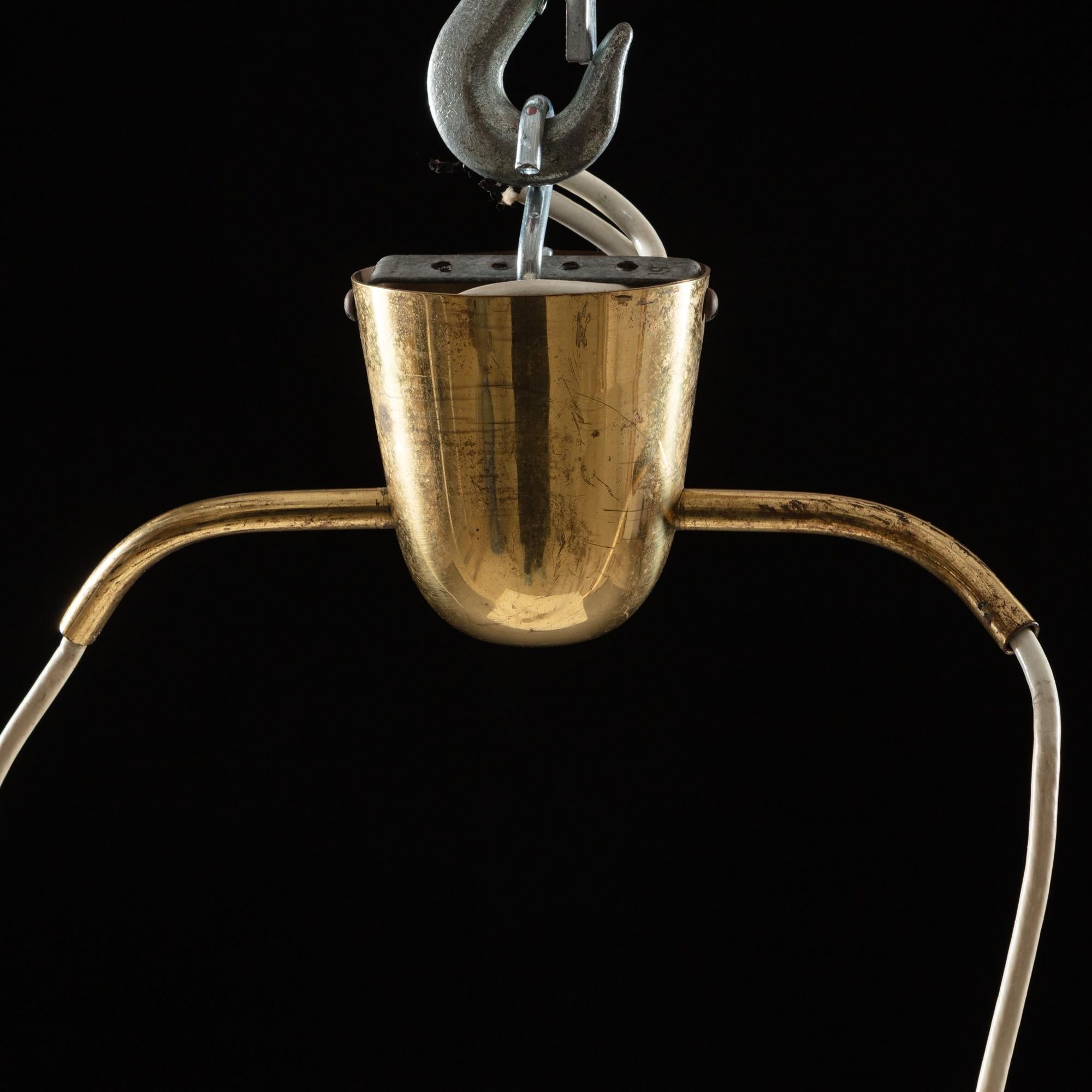 Mid-20th Century Mauri Almari, Rare Ceiling Light, Itsu, Finland 1950s.