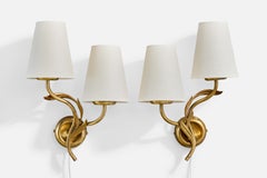 Mauri Almari, Appliques, laiton, Fabrice, Finlande, années 1950