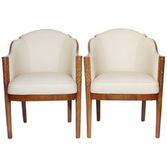 Maurice Adams Art Deco Armchairs