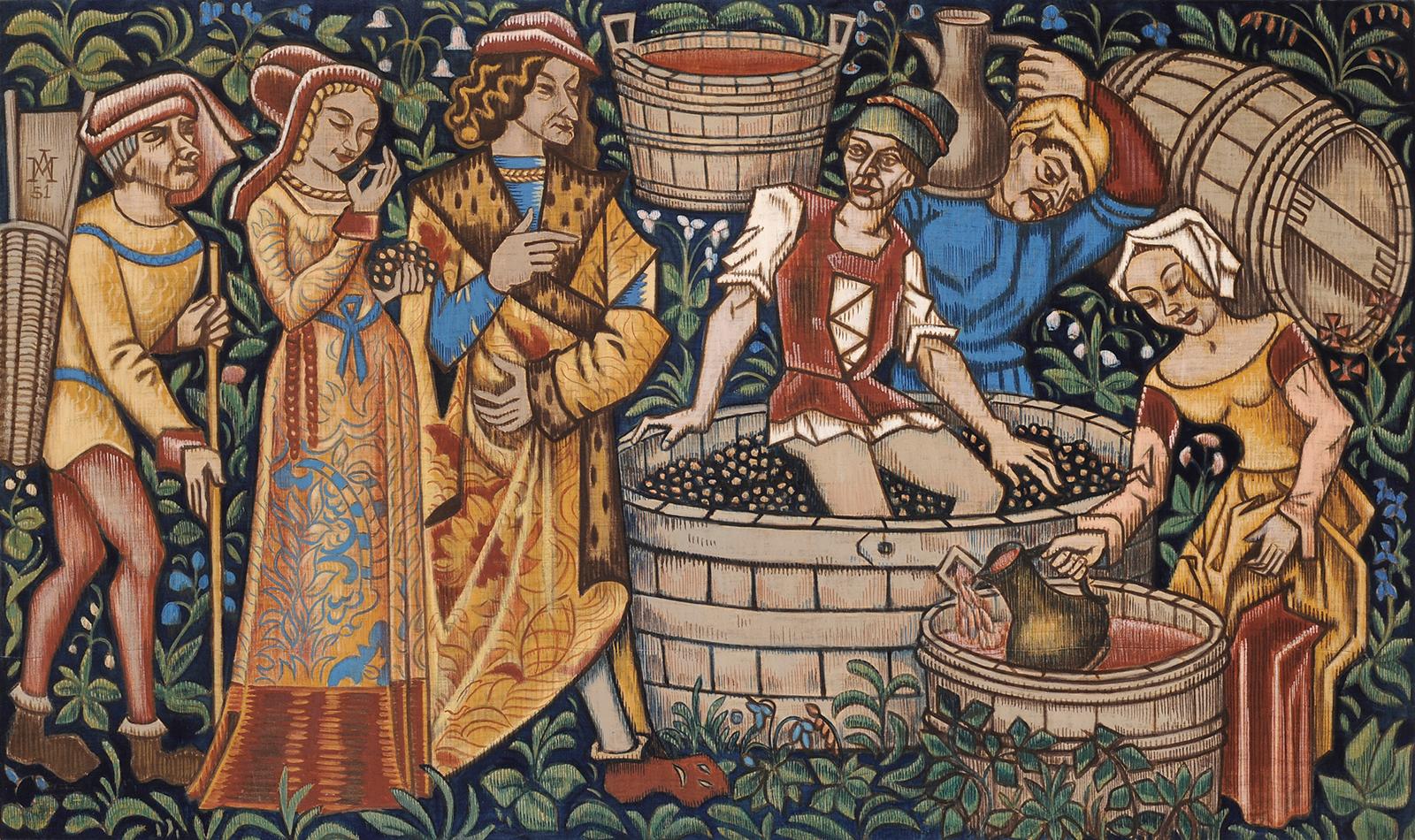 Il raccolto dopo un arazzo del XVI secolo