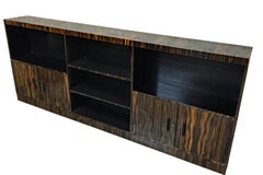 Bibliothèque Art déco Maurice Alet  en ébène de Macassar