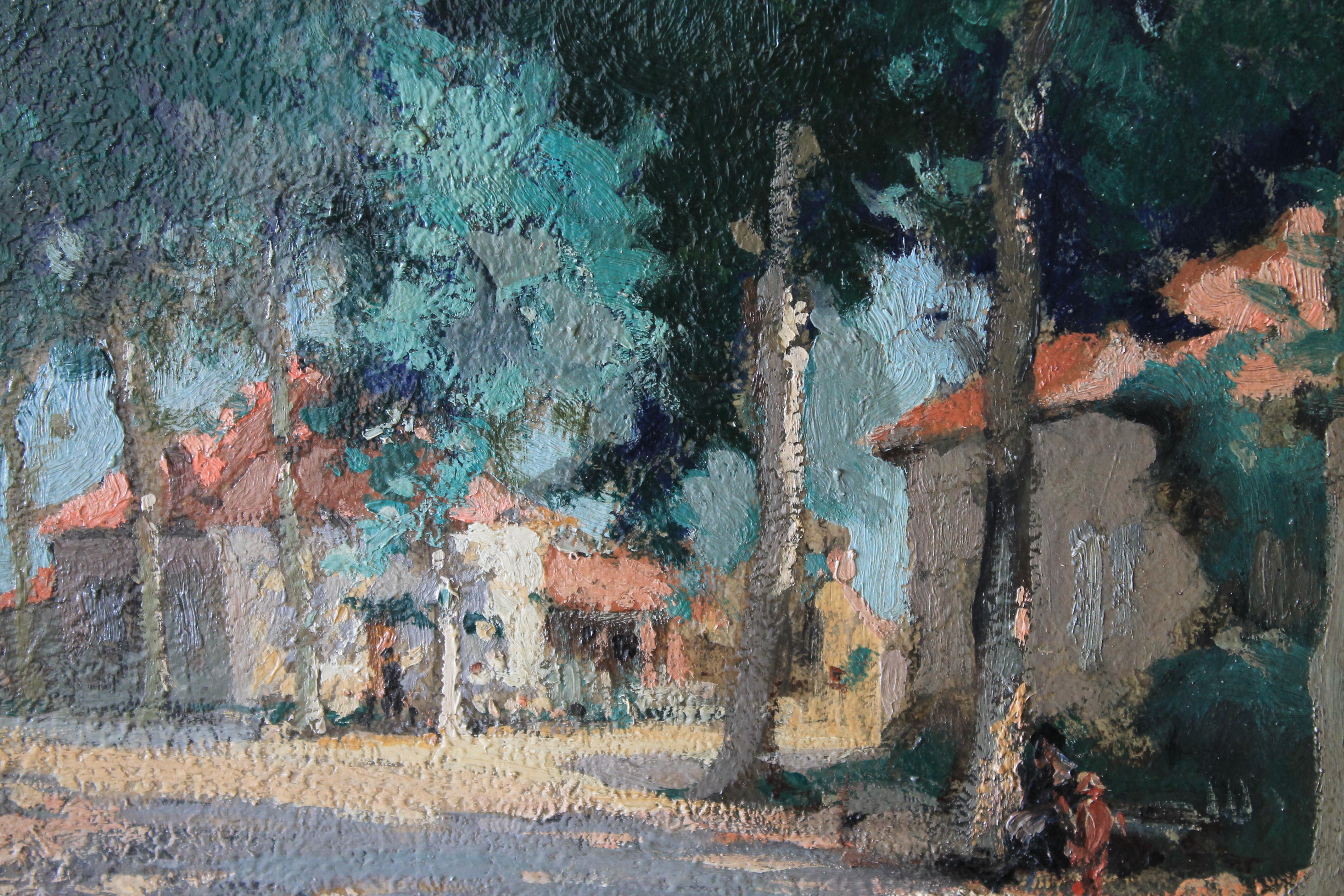 Óleo paisajístico de época del artista francés Maurice Alfred Decamps (1892-1953), firmado en la esquina inferior izquierda.  ¡Impresionismo en estado puro!  Se trata de un cuadro realizado por un artista francés de renombre, más detalles a