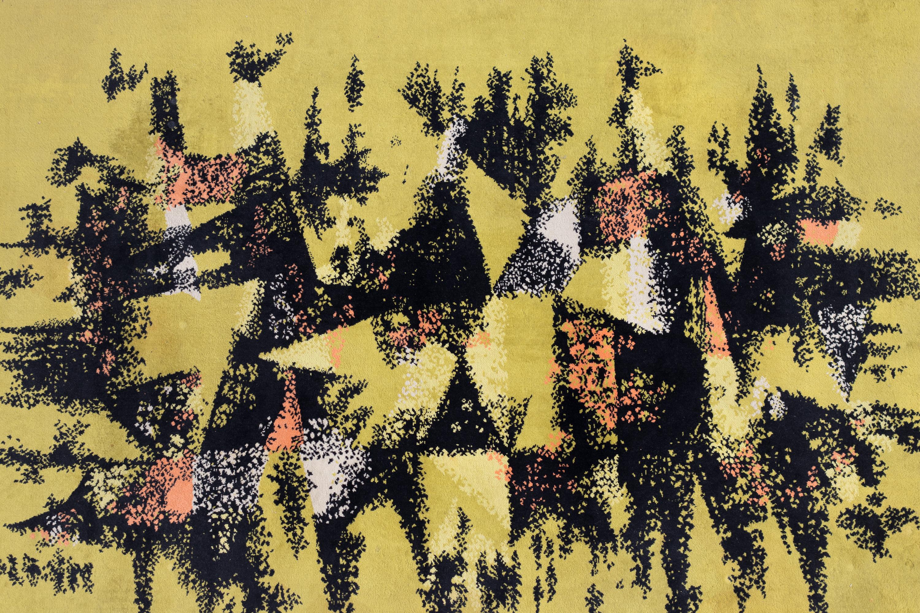 Mid-Century Modern Maurice André 'Cavalcade' Rug, 1960 For Sale