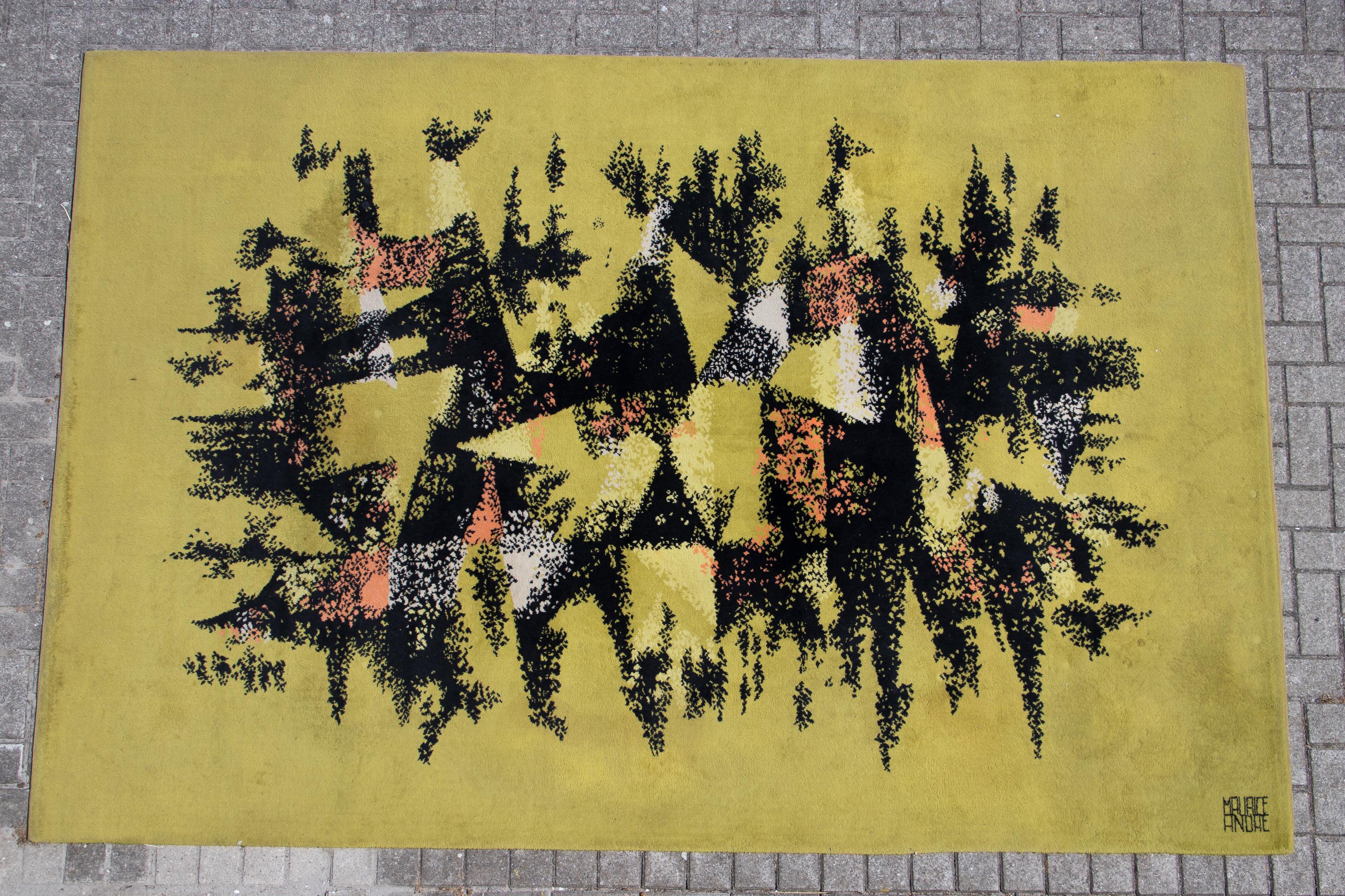 Maurice André 'Cavalcade' Rug, 1960 In Good Condition For Sale In Dronten, NL