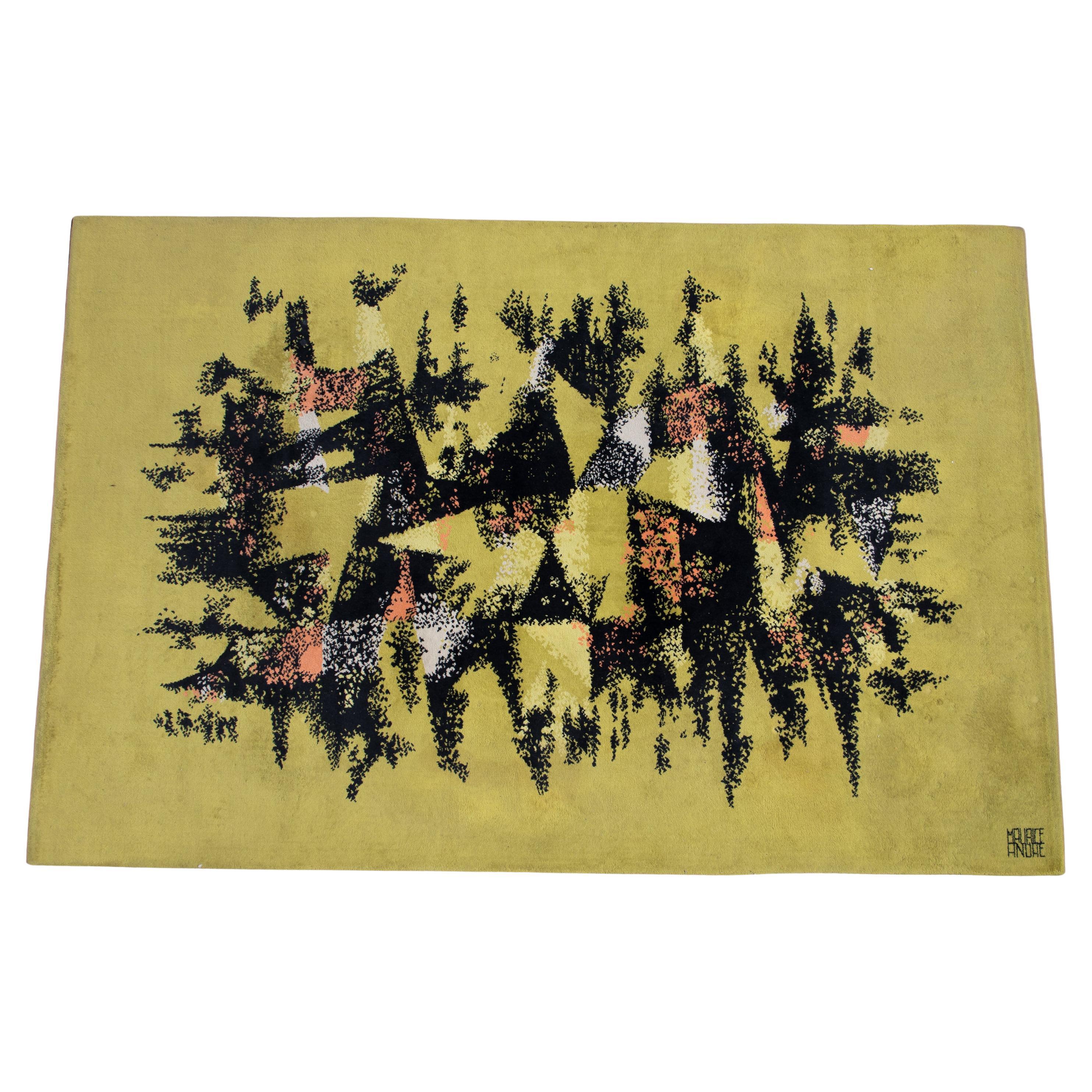 Tapis Maurice André "Cavalcade" 1960 Edition limitée à 300 exemplaires pour SF Carpets, France